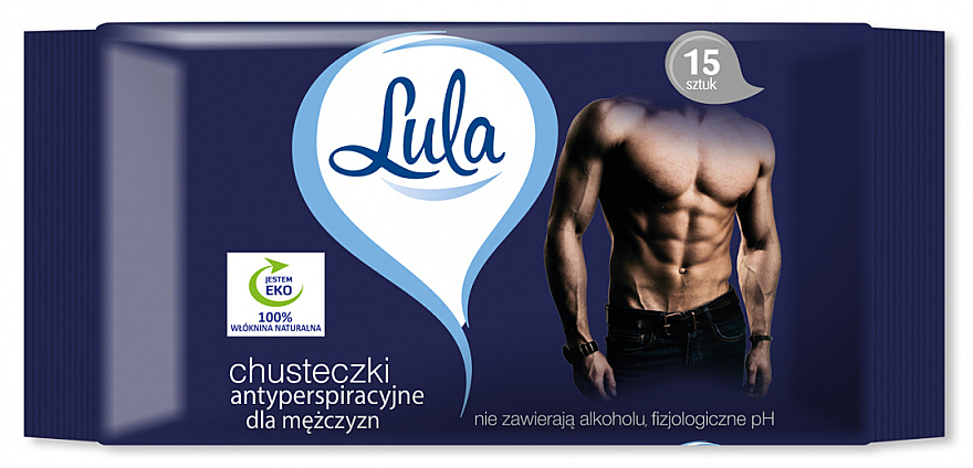 Серветки-антиперспіранти для чоловіків, 15 шт. - LULA — фото N1