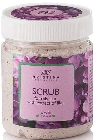 Скраб для обличчя "Бузок" - Hristina Cosmetics Lilac Extract Scrub — фото N1