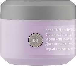 База для гель-лаку, 30 мл - Tufi Profi Premium Rubber French Base — фото N2