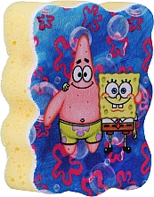 Мочалка банна дитяча "Спанч Боб і Патрік", синя - Suavipiel Sponge Bob Bath Sponge — фото N1