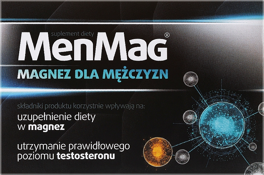 Дієтична добавка для чоловіків, у таблетках - Aflofarm MenMag — фото N1