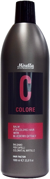 Бальзам для фарбованого волосся, з екстрактом чорниці - Mirella Professional HAIR FACTOR Balm with Blueberry Extract — фото N1