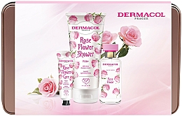 Dermacol Rose Flower - Набор (edp/50ml + h/cr/30ml + sh/cr/200ml) — фото N1