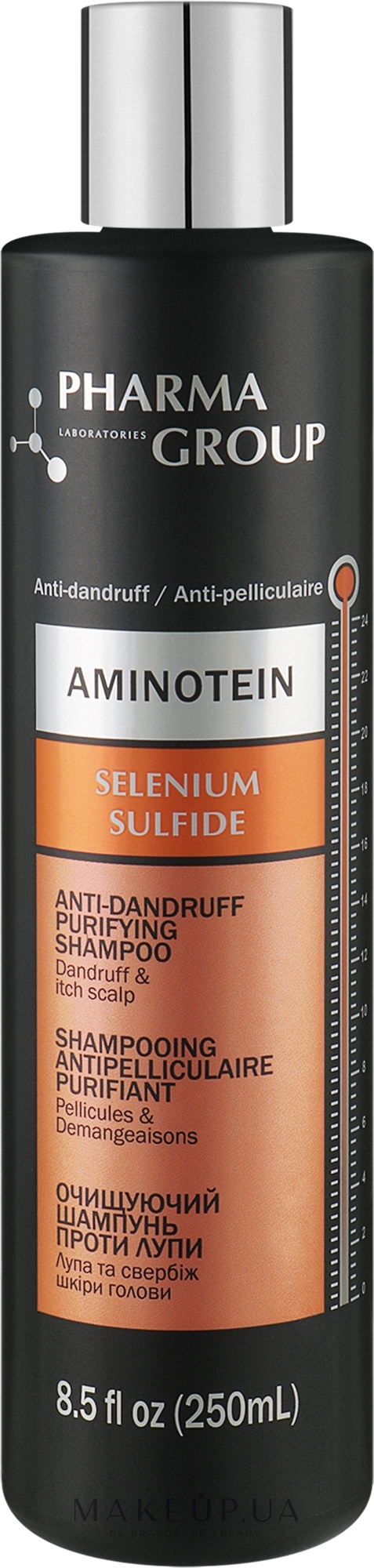 Шампунь дерматологический против перхоти - Pharma Group Laboratories Aminotein Anti-Dangruff Shampoo — фото 250ml