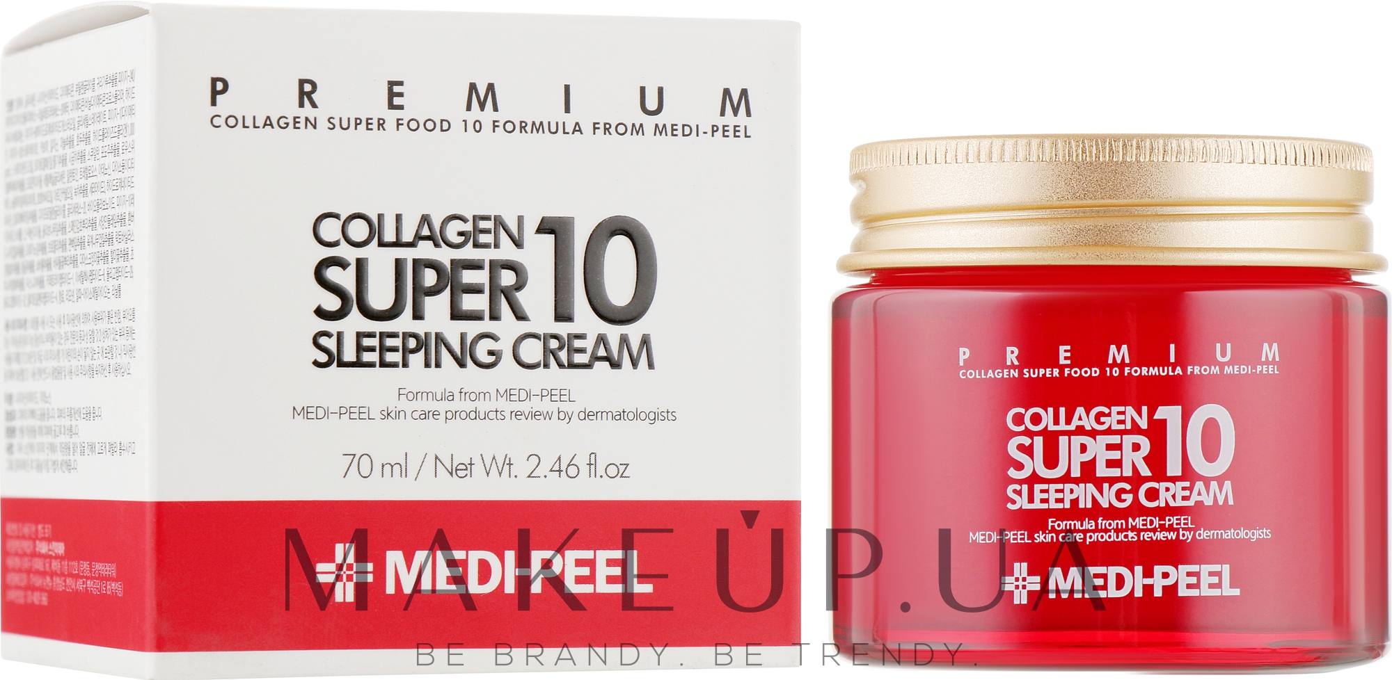 Омолаживающий ночной крем для лица с коллагеном - Medi Peel Collagen Super10 Sleeping Cream — фото 70ml