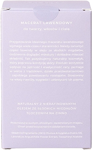 Лавандовый мацерат для лица, тела и волос - Plon Lavender Macerate — фото N4