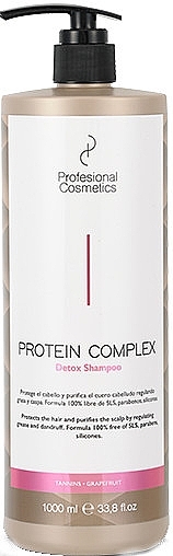 Очищающий детокс шампунь - Profesional Cosmetics Protein Complex Detox Shampoo — фото N1