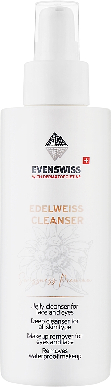 Гель для очищения лица и глаз - Evenswiss Edelweiss Cleanser — фото N1