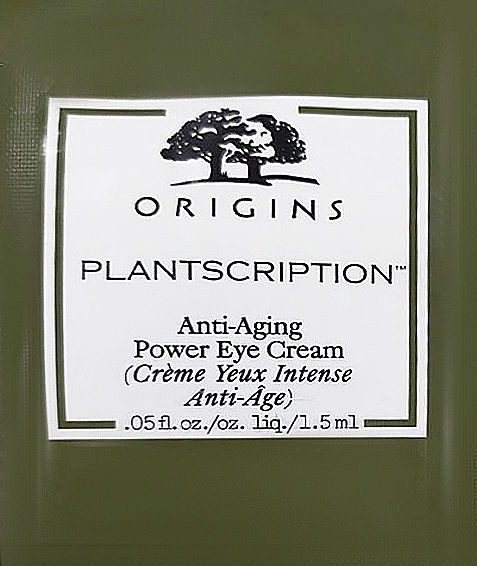 ПОДАРУНОК! Антивіковий крем для шкіри навколо очей - Origins Plantscription Anti-Aging Power Eye Cream (пробник) — фото N1