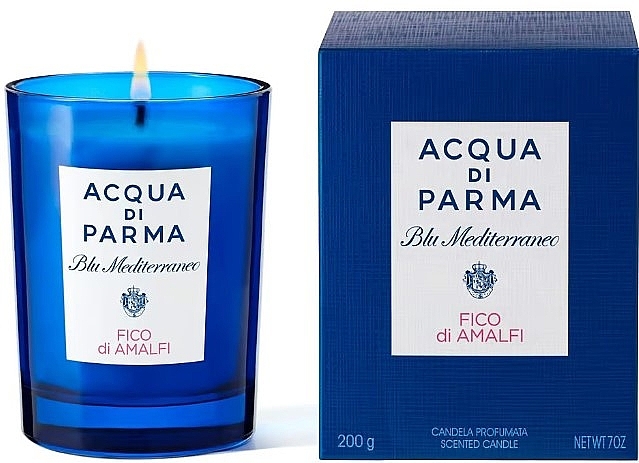 Acqua di Parma Blu Mediterraneo Fico di Amalfi - Ароматическая свеча, синий стакан — фото N1