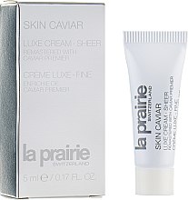 Парфумерія, косметика Легкий зміцнювальний і підтягувальний крем - La Prairie Skin Caviar Luxe Cream Sheer (міні)
