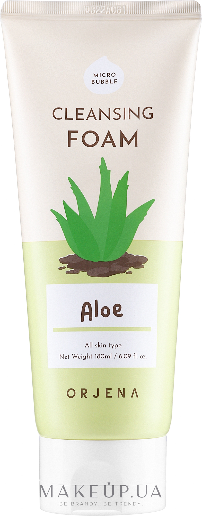 Очищувальна пінка для обличчя з алое - Orjena Cleansing Foam Aloe — фото 180ml