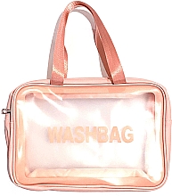 Духи, Парфюмерия, косметика Косметичка дорожная макси "Washbag", розовая - Mari N.