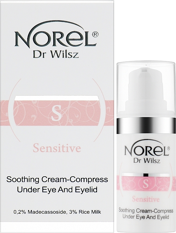 Успокаивающий крем-компресс без запаха для области вокруг глаз и век - Norel Sensitive Soothing Cream-Compress Under Eye And Eyelid — фото N2