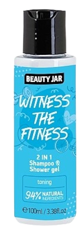 Шампунь-гель для душа "Witness The Fitness" - Beauty Jar 2 In 1 Shampoo And Shower Gel  — фото N1