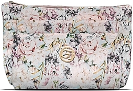 Косметичка - Gillian Jones 3-room Cosmetic Bag Rose Flowerprint — фото N1