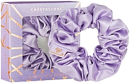 Шелковая резинка для волос, сиреневая - Crystallove — фото N1