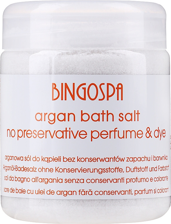 Соль аргановая для спа-процедур - BingoSpa Argan Salt Bath — фото N1