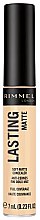 Духи, Парфюмерия, косметика Матовый консилер - Rimmel London Lasting Matte Concealer