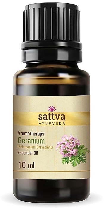 Ефірна олія "Герань" - Sattva Ayurveda Geranium Essential Oil — фото N1