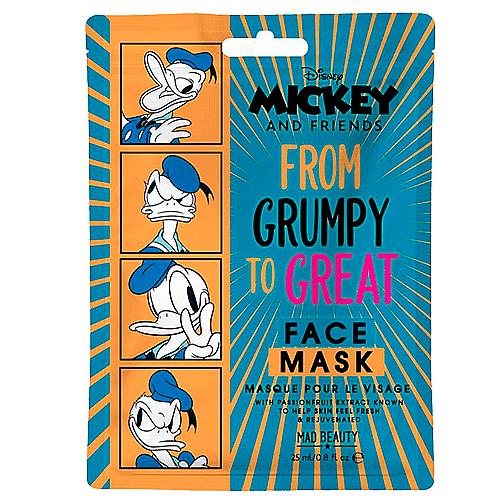 Маска для лица увлажняющая "Дональд" - Mad Beauty Donald Mickey and Friends — фото N1