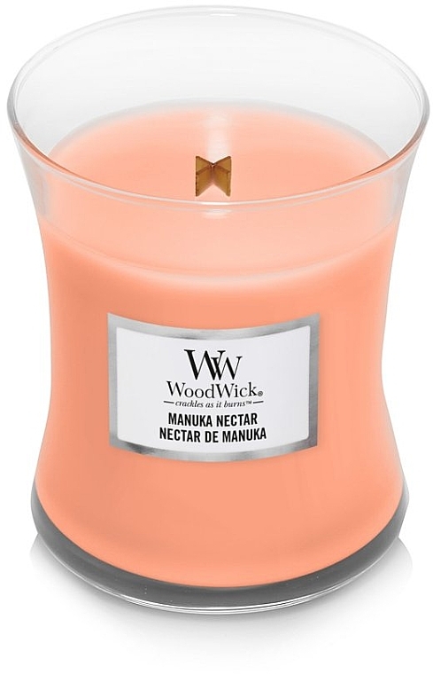 Ароматическая свеча в стакане - WoodWick Hourglass Candle Manuka Nectar — фото N2