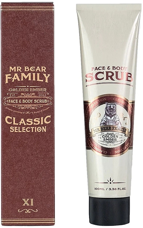 Скраб для обличчя й тіла - Mr. Bear Family Golden Ember Face & Body Scrub — фото N1