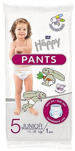 Детские подгузники-трусики Junior 11-18 кг, размер 5, 1 шт. - Bella Baby Happy Pants  — фото N1