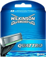 Сменные картриджи, 8 шт. - Wilkinson Sword Quattro — фото N1