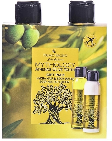 Набор - Primo Bagno Mythology Athena's Olive Youth Gift Pack (b/wash/100 ml + b/cr/100 ml) — фото N1