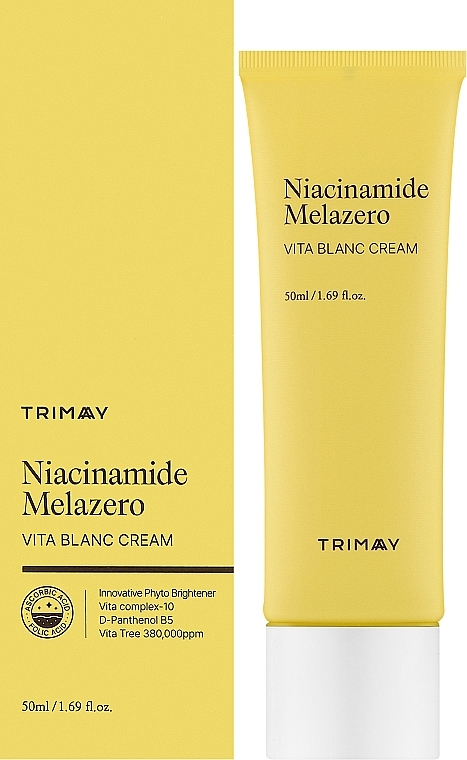 Витаминный крем для борьбы с пигментацией - Trimay Niacinamide Melazero Vita Blanc Cream — фото N2