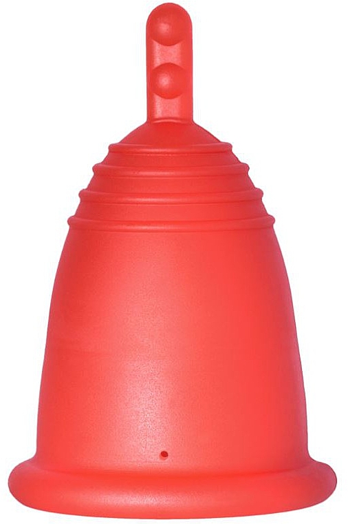 Менструальная чаша с ножкой, размер L, красная - MeLuna Classic Menstrual Cup Stem — фото N1