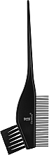 Кисть для окрашивания волос, с гребешком, CTB-40, черная - Christian — фото N1