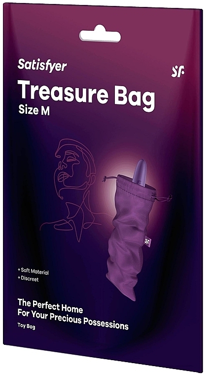 Мешочек для хранения секс-игрушек, фиолетовый, Size M - Satisfyer Treasure Bag Violet — фото N1