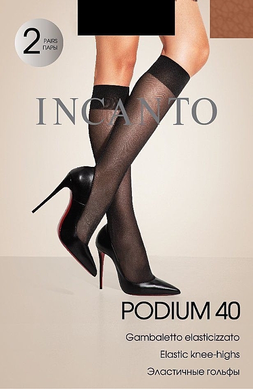 Гольфи для жінок "Podium" 40 Den, visone - INCANTO — фото N1