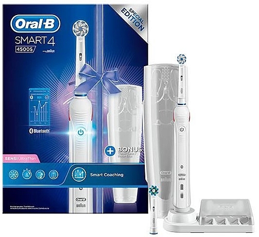 Электрическая зубная щетка - Oral-B Smart 4 4500S Sensi Ultrathin Special Edition — фото N1