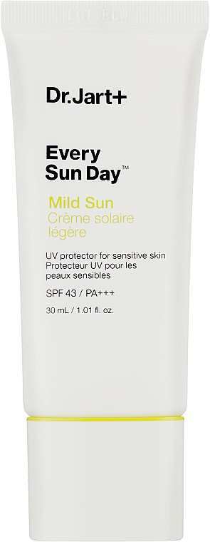 Мягкое солнцезащитное средство для лица с SPF43 PA+++ - Dr. Jart+ Every Sun Day Mild Sun — фото N1