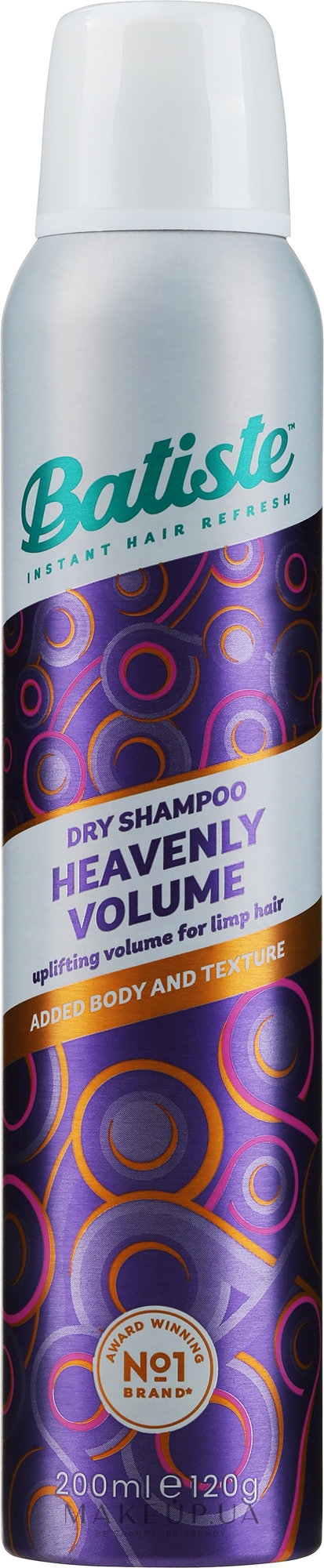 Сухой шампунь - Batiste Dry Shampoo Heavenly Volume  — фото 200ml