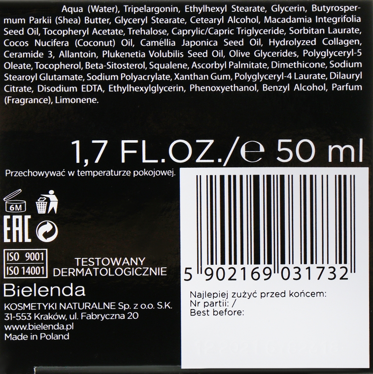 Ліфтинг-крем проти зморшок 50+ - Bielenda Camellia Oil Luxurious Lifting Cream 50+ — фото N3