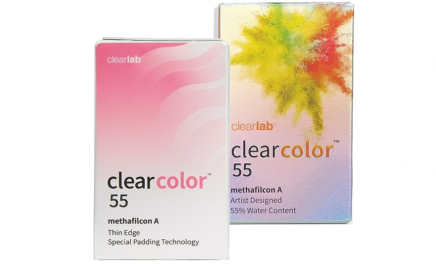 Цветные контактные линзы, зеленые, 2 шт. - Clearlab Clearcolor 55 — фото N1