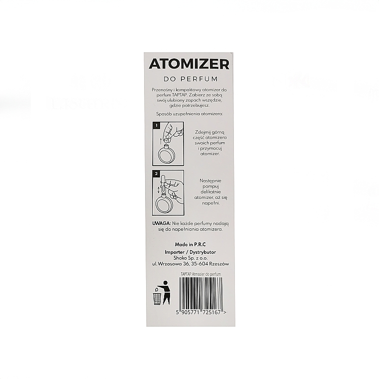 Атомайзер для парфумів, фіолетовий - Taptap — фото N2