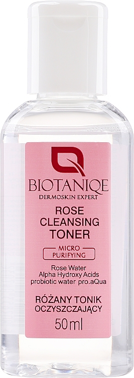Очищувальний тонік для обличчя - Biotaniqe Rose Cleansing Toner — фото N1