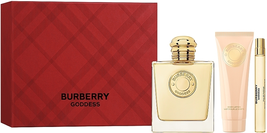 Burberry Goddess - Набор (edp/100ml + b/lot/75ml + edp/10ml) — фото N2