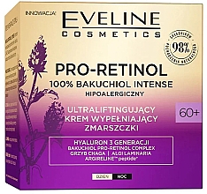 Парфумерія, косметика Ультраліфтинг-крем для обличчя 60+ - Eveline Cosmetics Pro-Retinol 100% Bakuchiol Ultralifting Cream