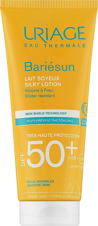 Сонцезахисний шовковистий лосьйон для тіла - Uriage Bariesun Silky Lotion SPF50+ — фото N1