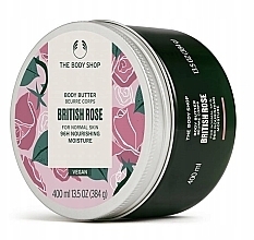 Масло для тіла "Британська троянда" - The Body Shop British Rose Body Butter 96h Nourishing Moisture — фото N4