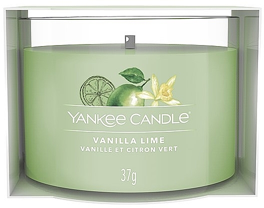 Ароматична свічка у склянці, міні - Yankee Candle Vanilla Lime Mini — фото N1