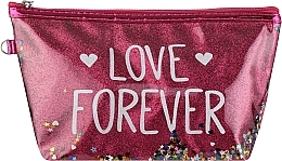 Косметичка CS1131P, малиновая - Cosmo Shop Love Forever — фото N1