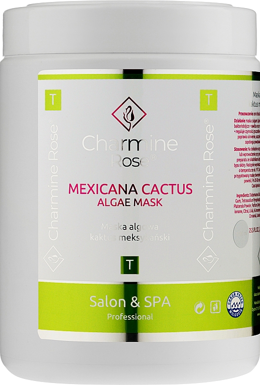 Альгинатная маска для лица c мексиканским кактусом - Charmine Rose Mexicana Cactus Algae Mask — фото N1