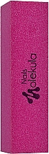Парфумерія, косметика Баф для нігтів,  M-33, 4-сторонній, фіолетовий 120/120 - Nails Molekula